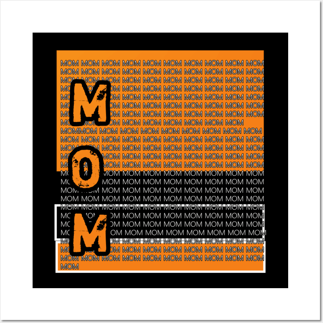 I love mom mother is life Wall Art by Blue Diamond Store